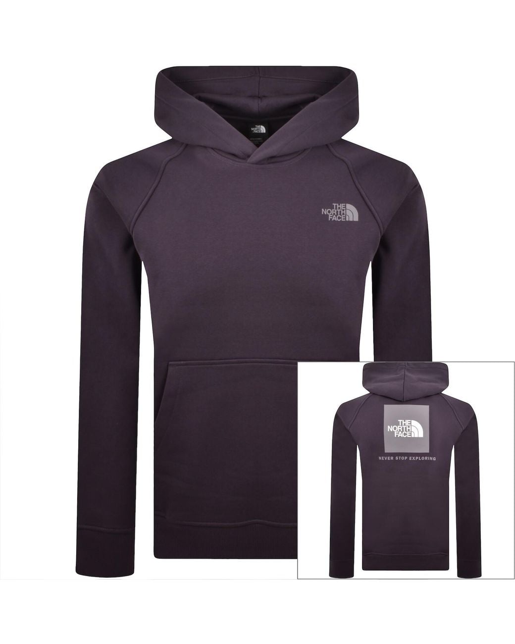 The North Face Purple Raylan Box Hoodie for men