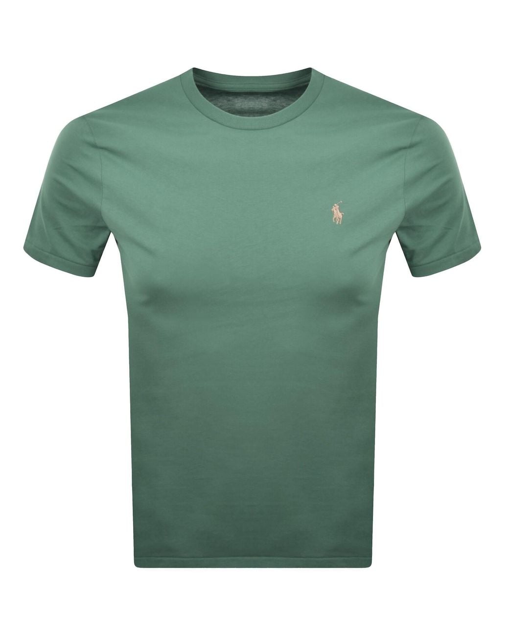 Ralph Lauren Green Short Sleeve Slim Fit T Shirt for men