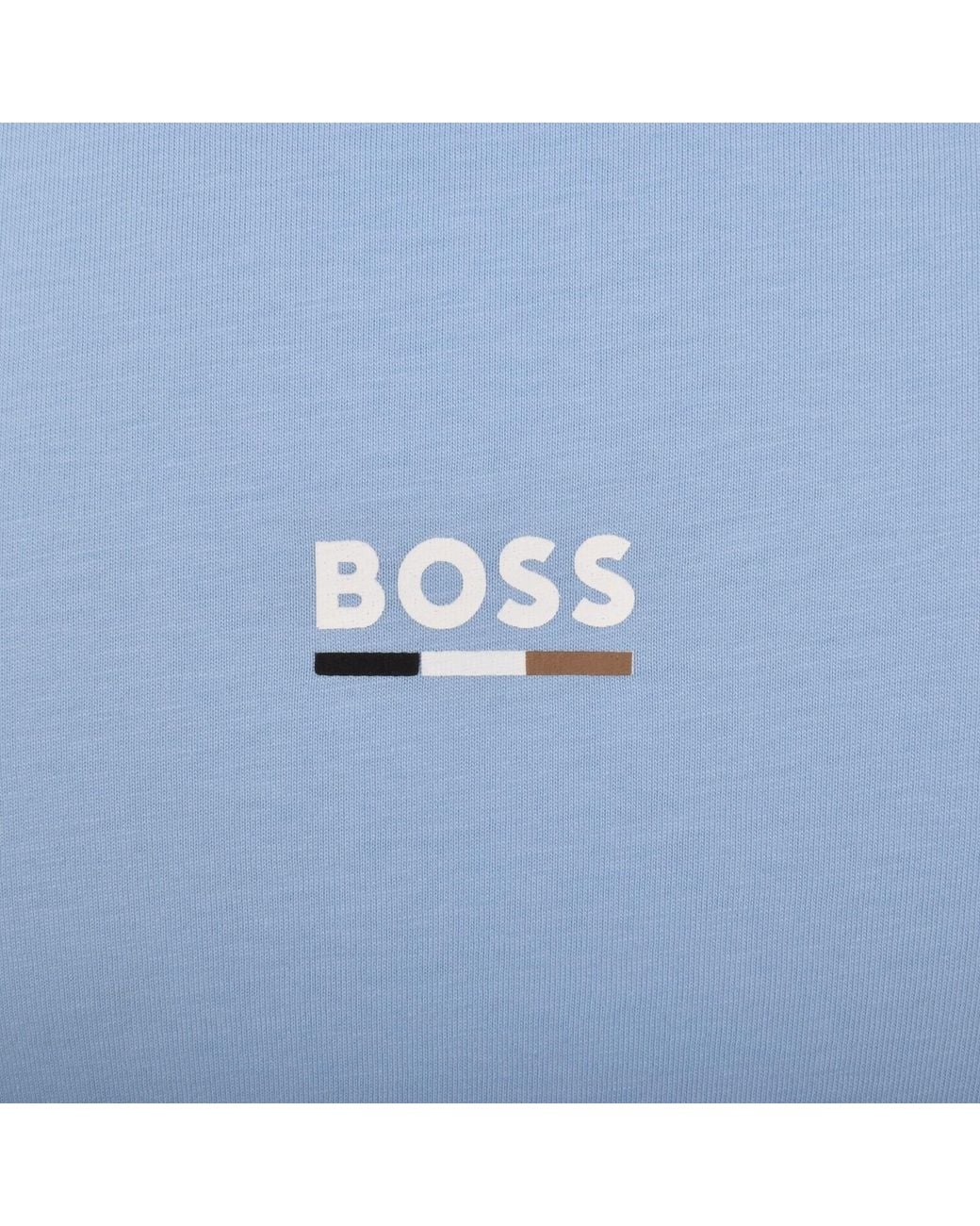BOSS BUSINESS Blue Boss Slim Fit T Shirt Light for men