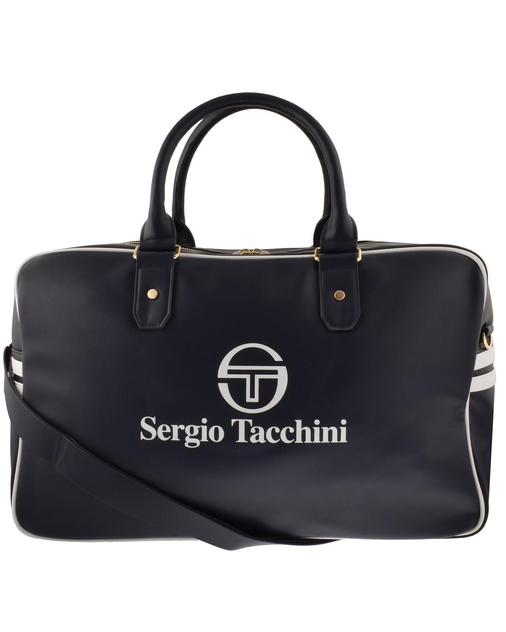 Sergio Tacchini Black Railton Holdall Bag for men