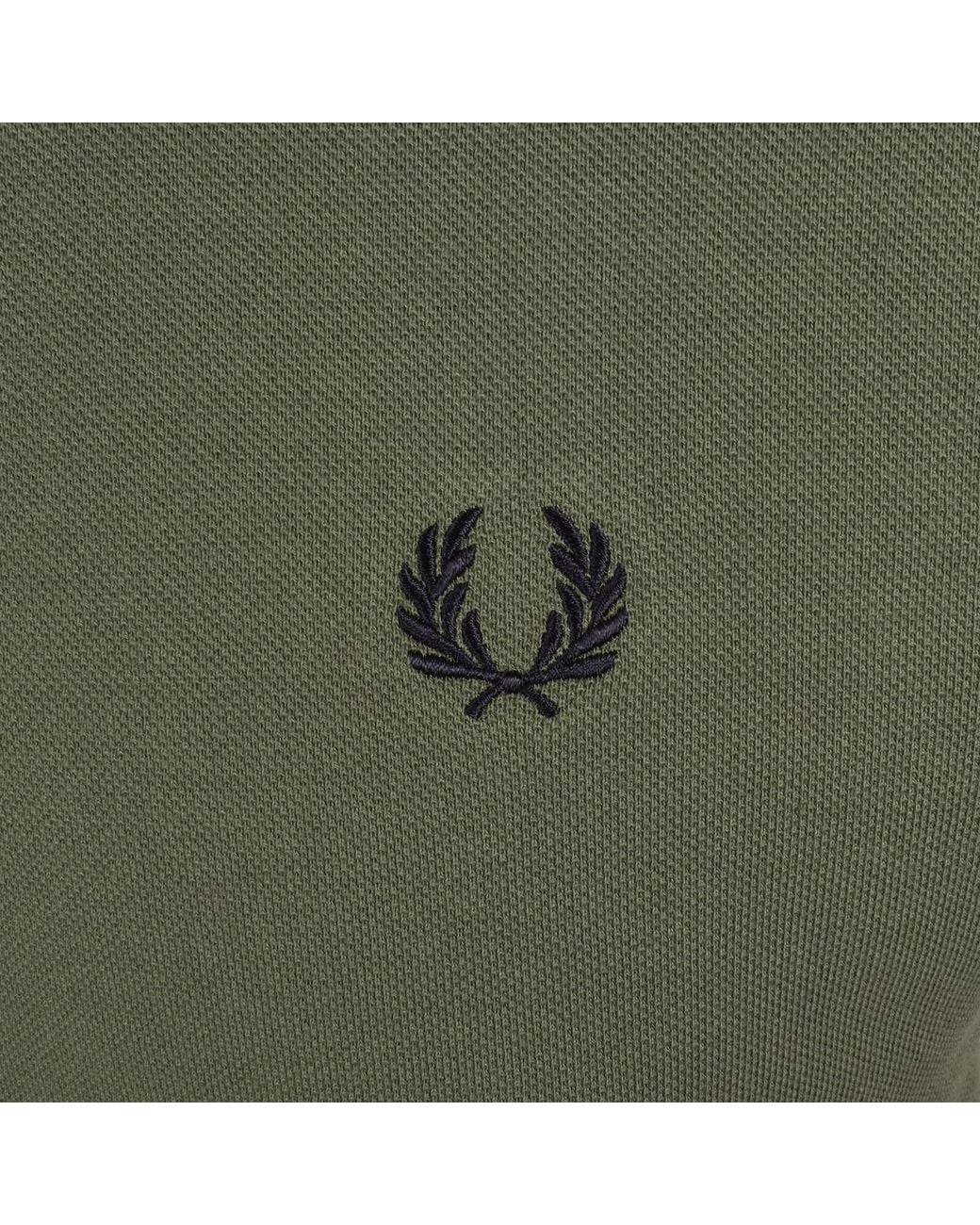 Fred Perry Green Tipped Cuff T Shirt for men