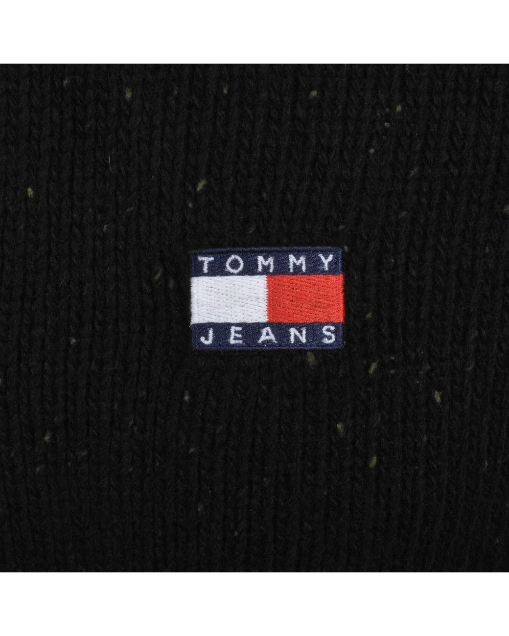 Tommy Hilfiger Black Wool Blend Knit Cardigan for men