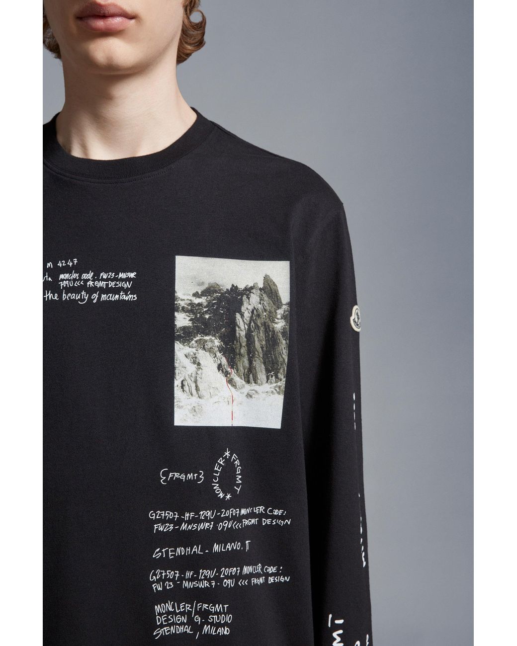 Moncler Genius X 7 Moncler Frgmt Hiroshi Fujiwara Printed Long