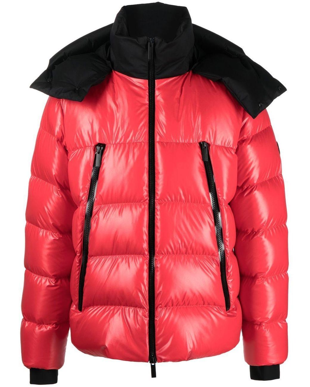 red designer puffer jacket mens