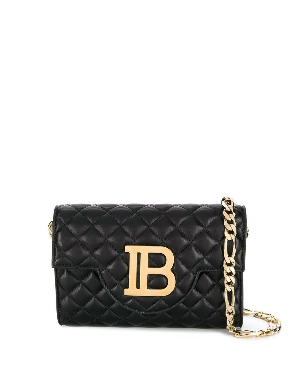 Balmain Balmain Quilted Crossbody Bag Black Lyst