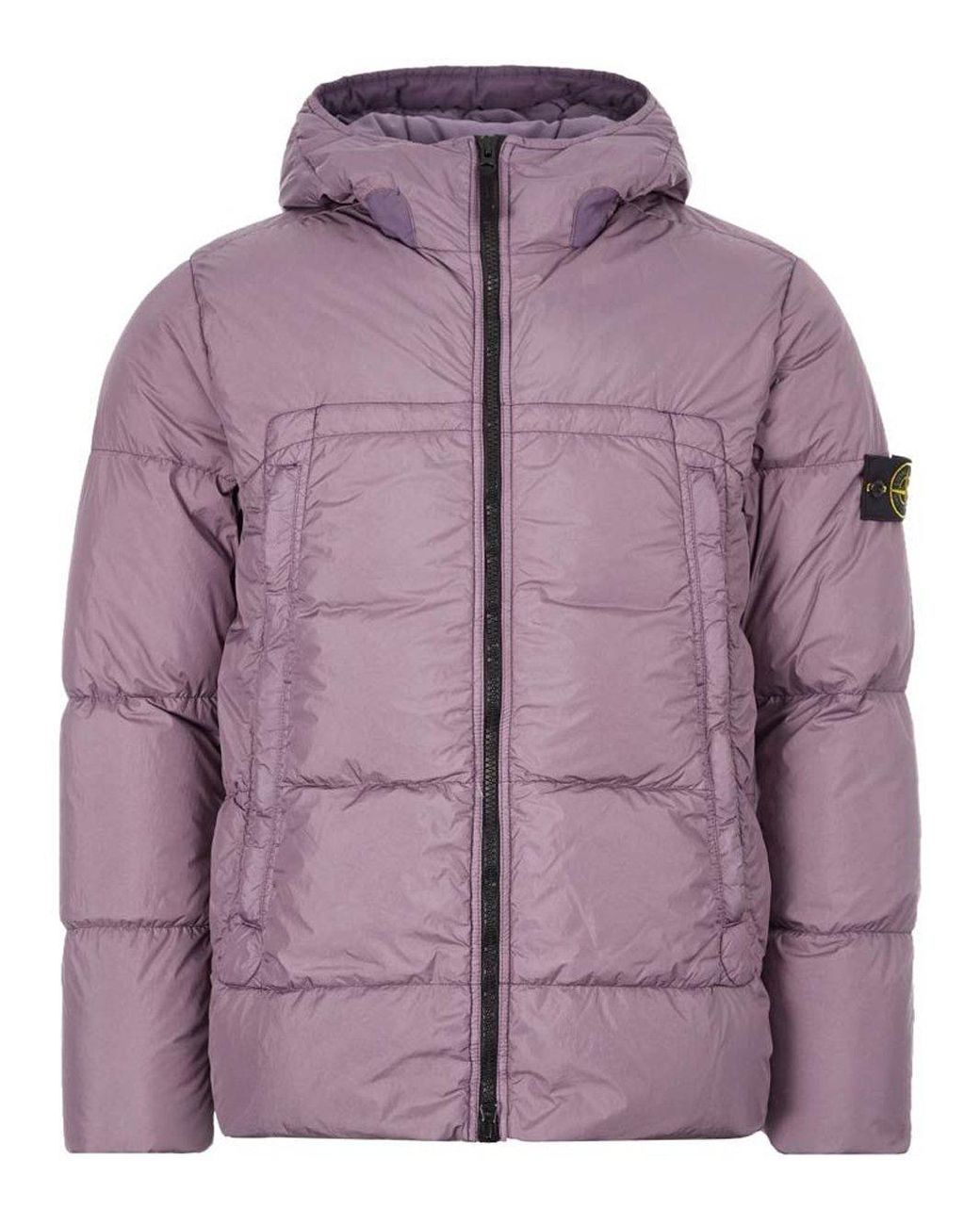 Stone Island Crinkle Rep Puffer Jacket in Purple for Men | Lyst UK