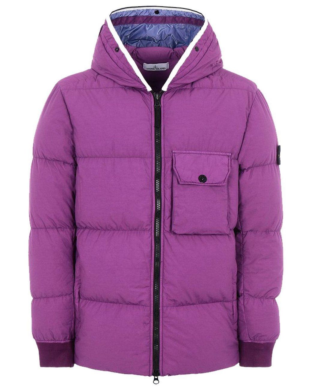 winter jacket purple