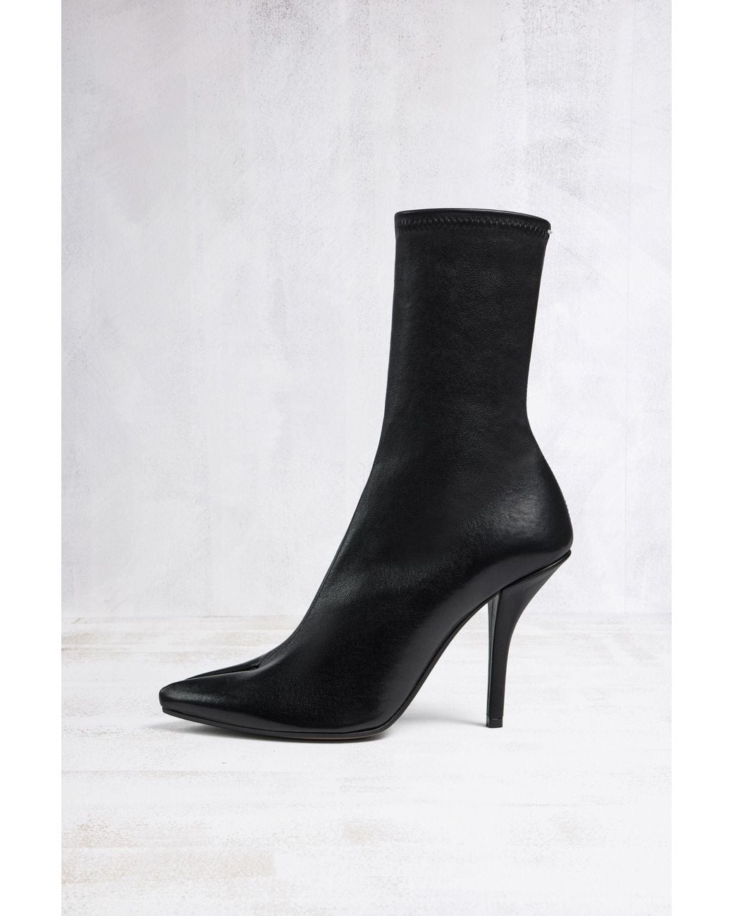 Maison Margiela Black Tabi Ankle Boots Stretch Nappa