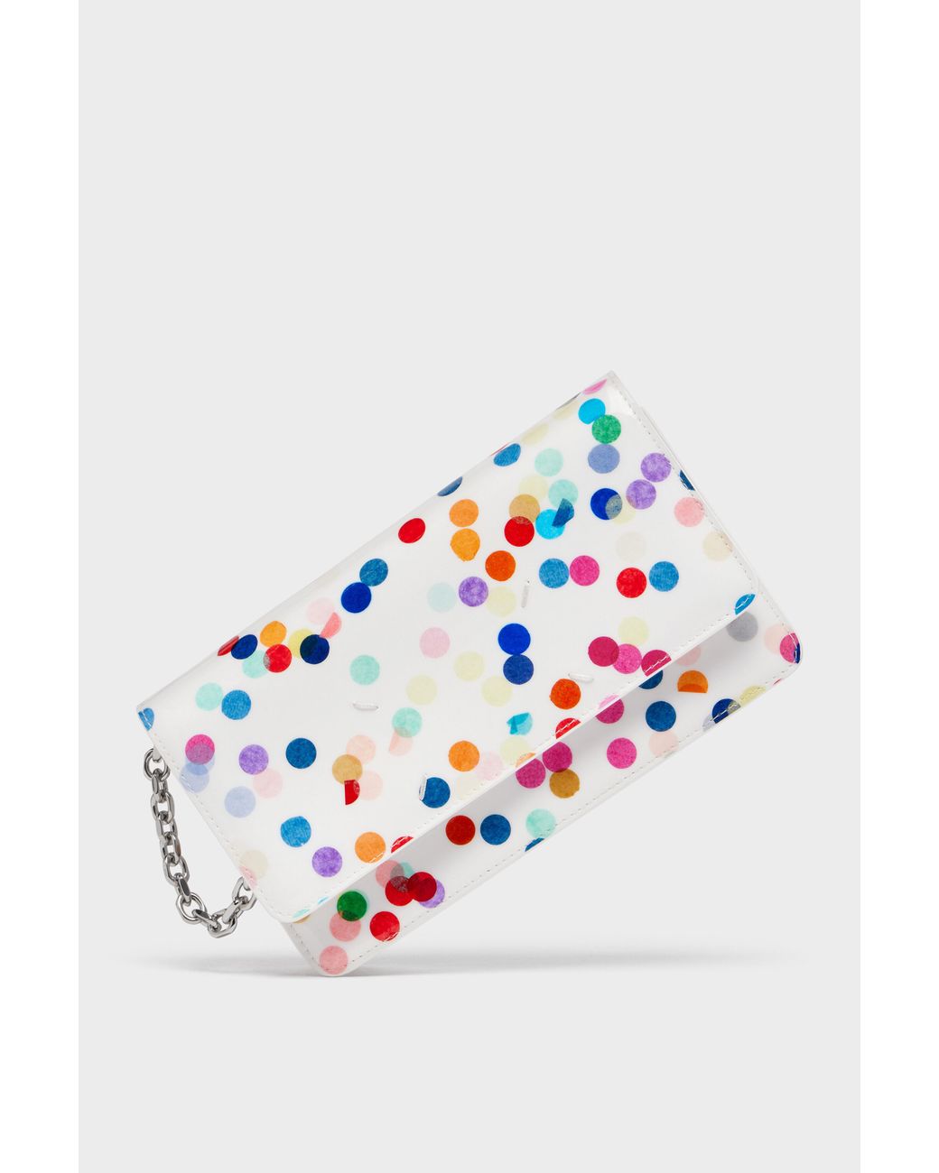 Maison Margiela White Wallet On Chain Medium