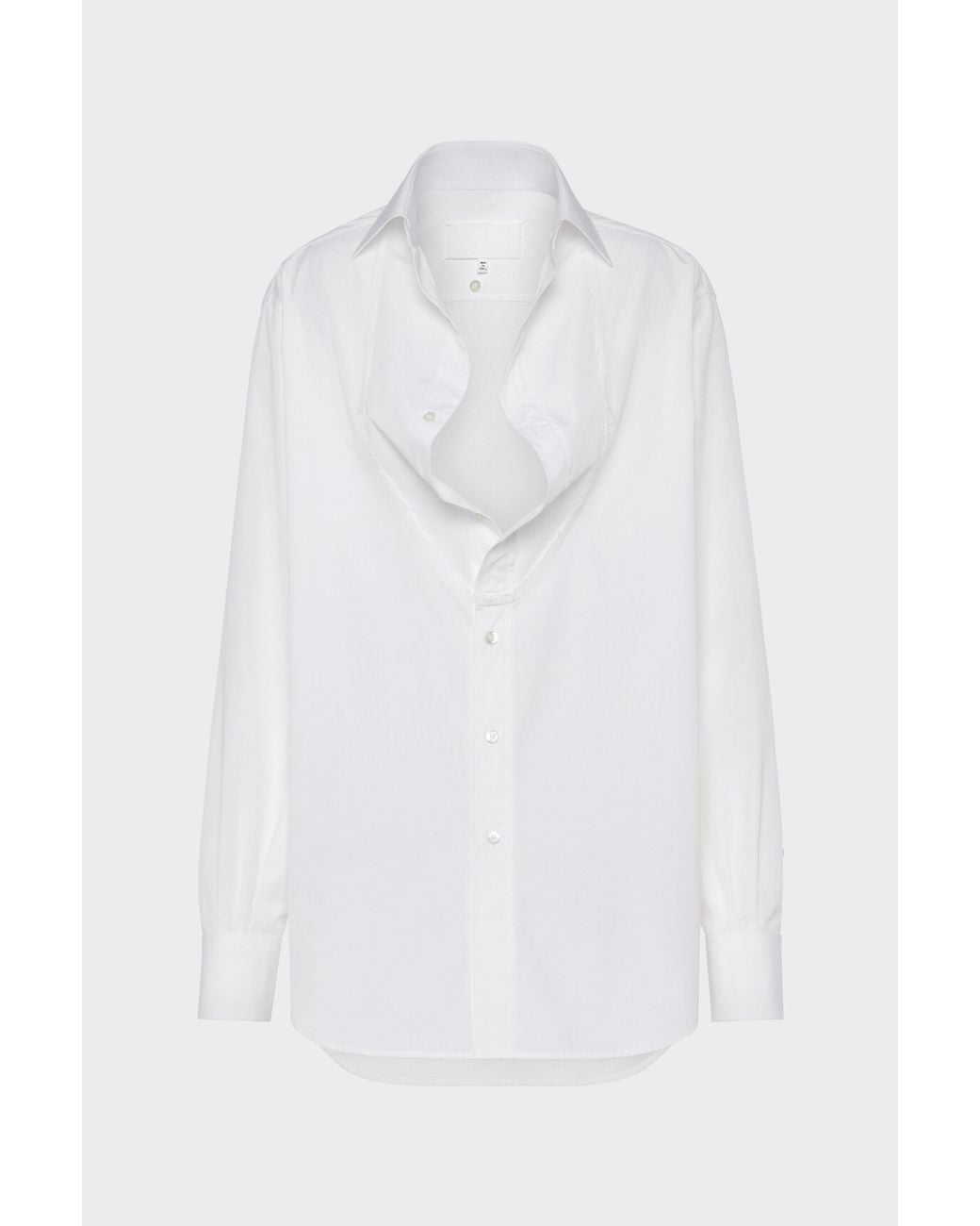 Maison Margiela White Folded Collar Shirt