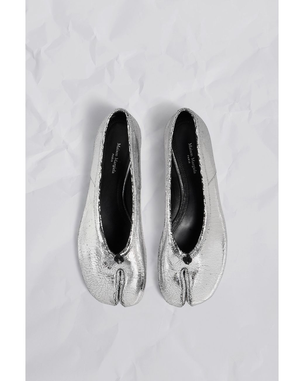 Maison Margiela Black Tabi Ballerina Broken Mirror