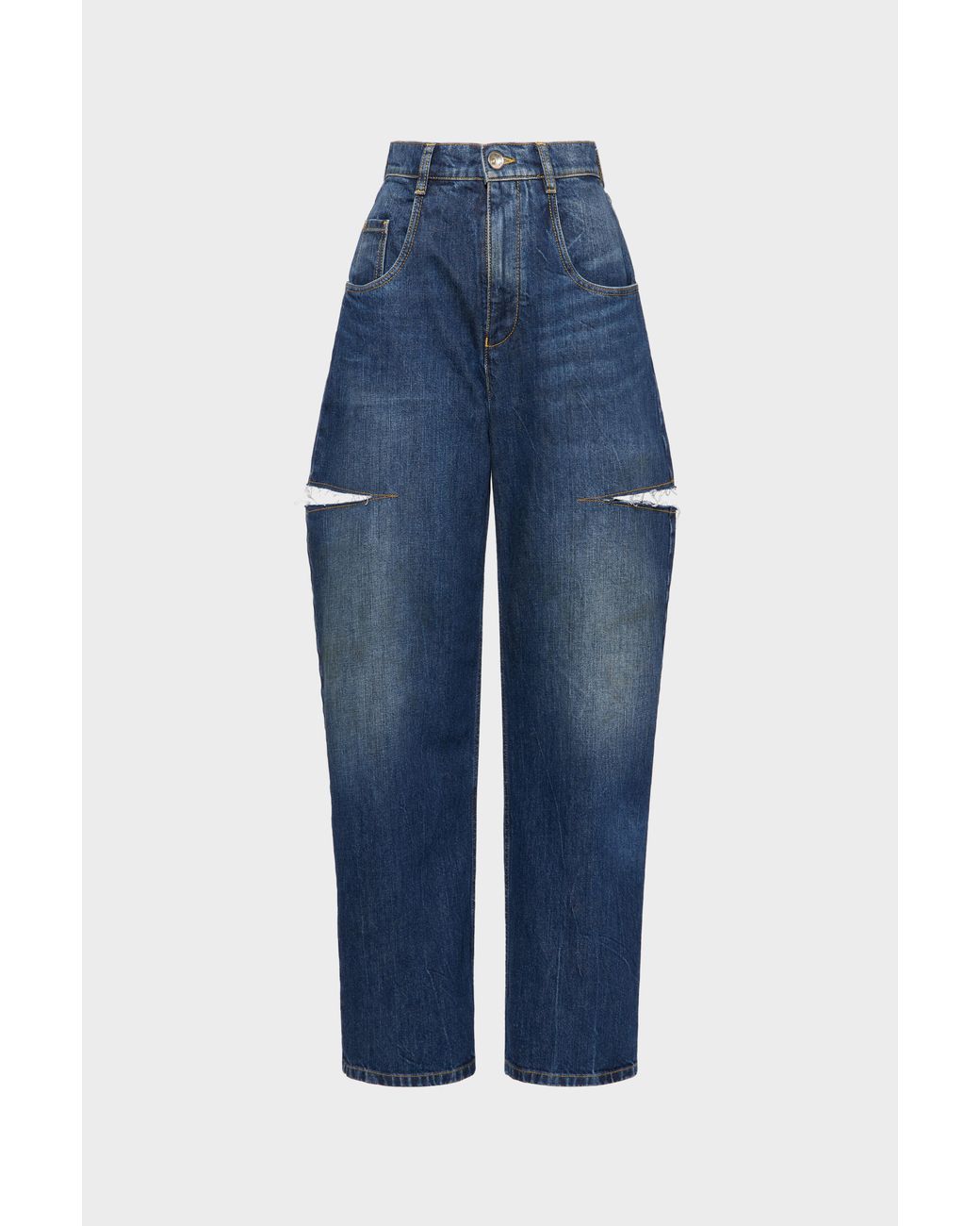 Maison Margiela Blue Cut-Out Jeans