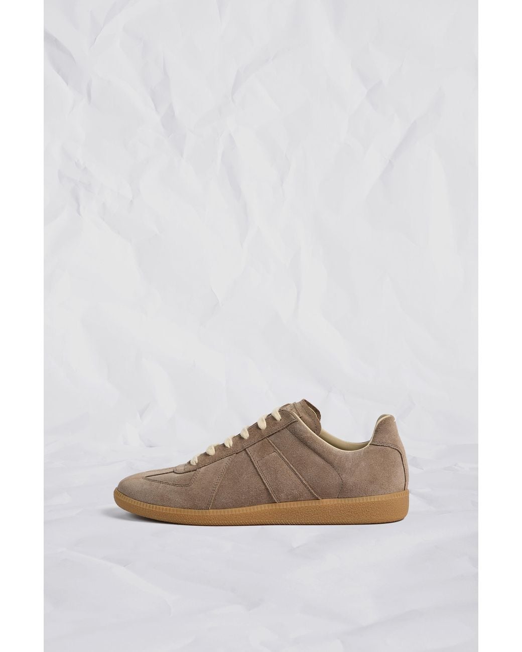 Maison Margiela Gray Replica Sneakers Suede for men