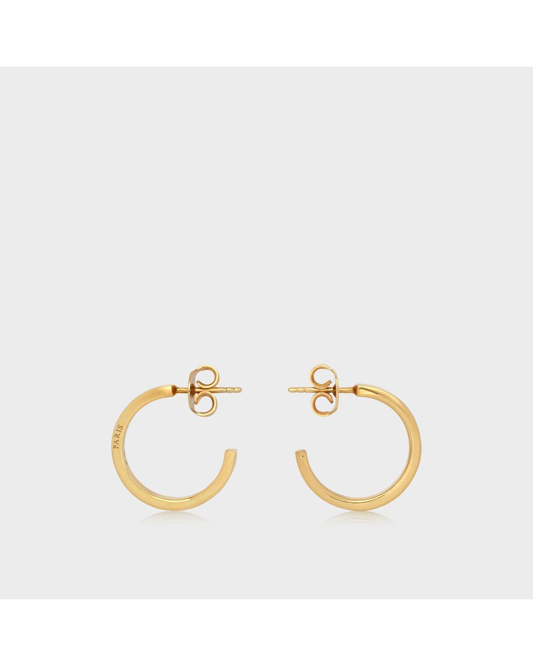 Maison Margiela Metallic Logo Earrings
