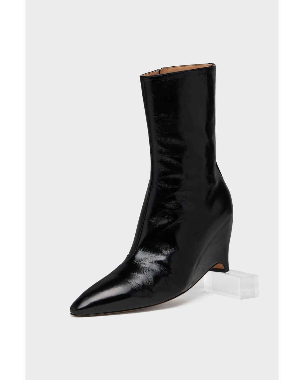 Maison Margiela Black Heel-Less Ankle Boot