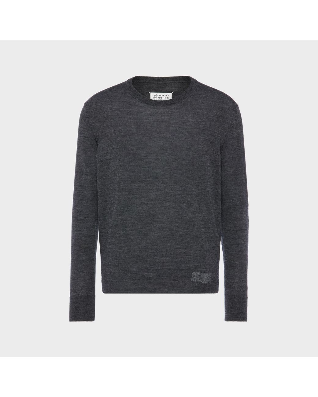 Maison Margiela Blue Wool-Blend Patch Sweater for men
