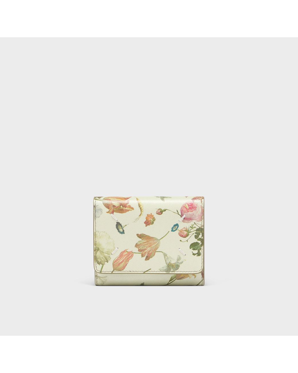 Maison Margiela Metallic Leather Tri-Fold Wallet