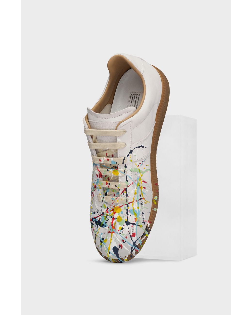 Maison Margiela White Paint Replica Sneakers