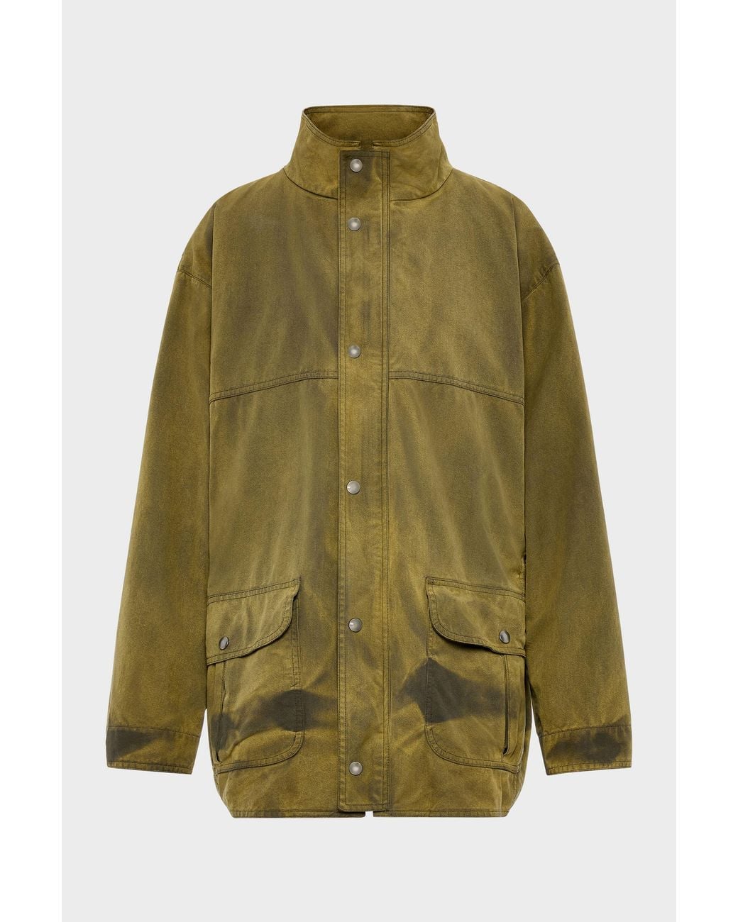 Maison Margiela Green Cotton Overshirt Jacket