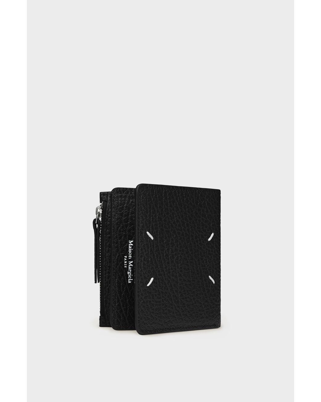 Maison Margiela Black Leather Flap Wallet