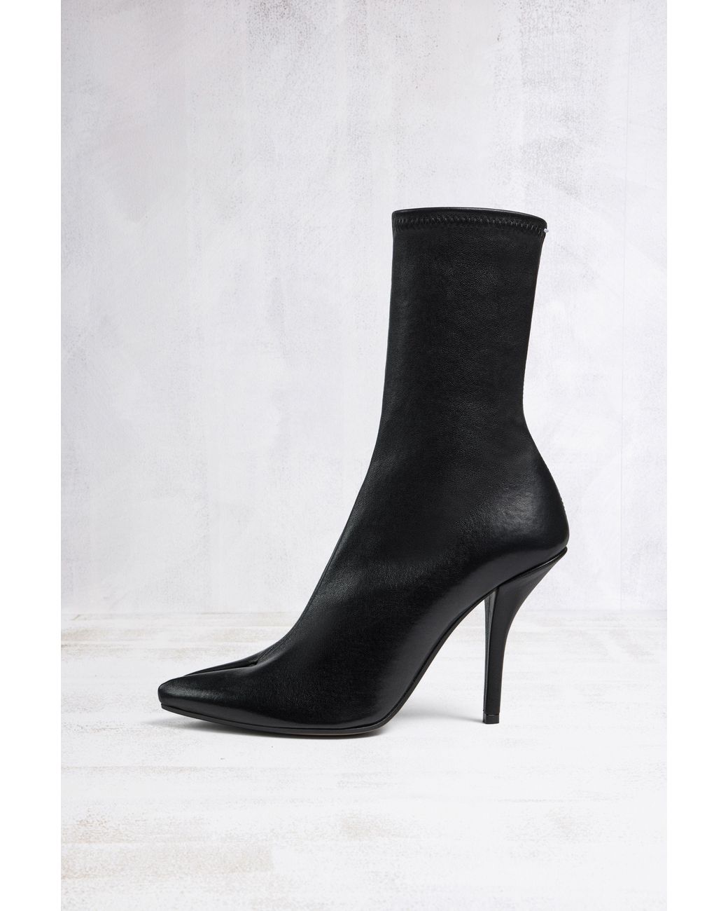 Maison Margiela Black Tabi Ankle Boots Stretch Nappa