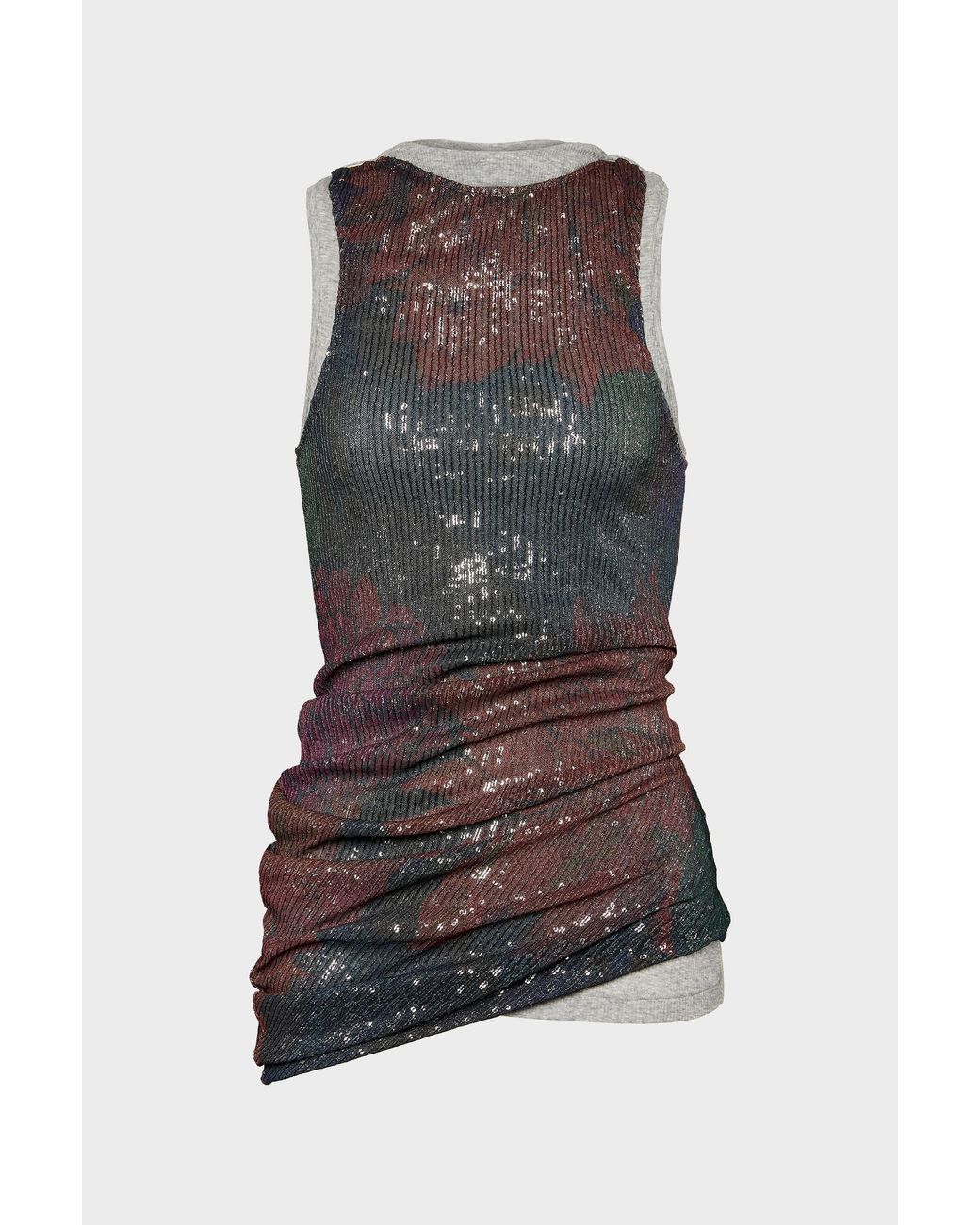 Maison Margiela Multicolor Printed Draped Top