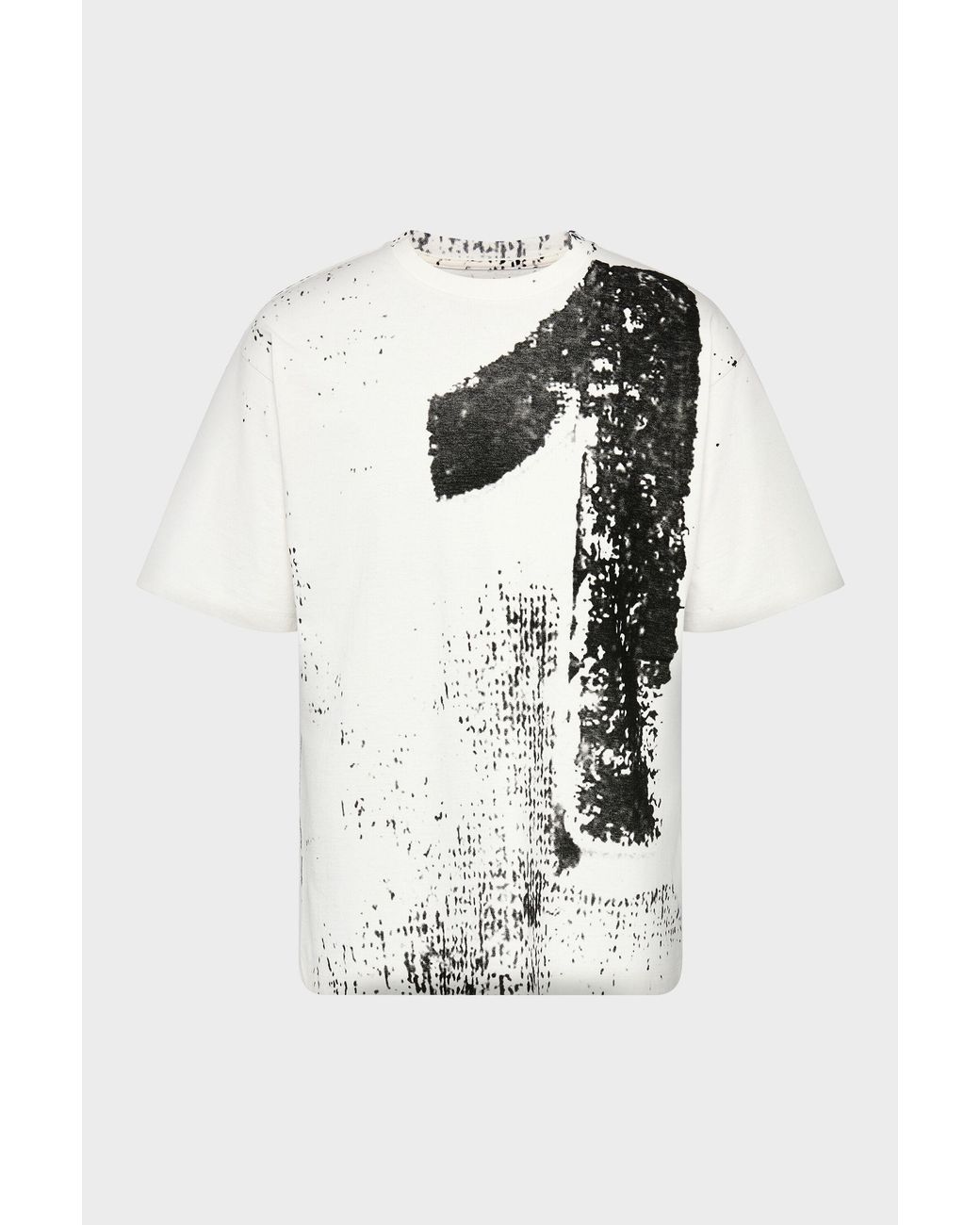 Maison Margiela White 10 Print Cotton T-Shirt for men