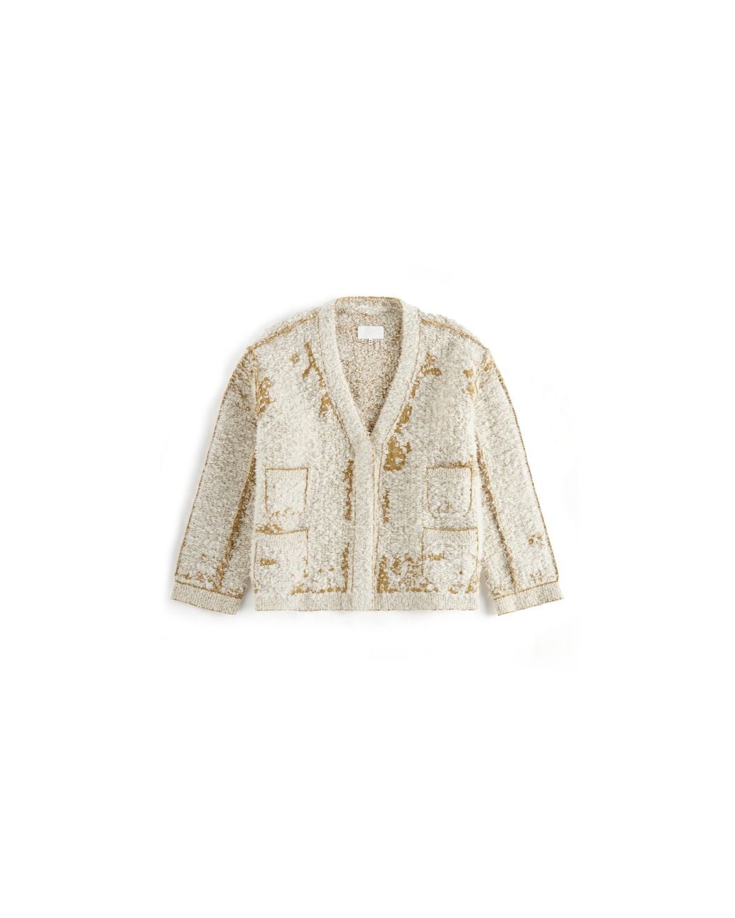 Maison Margiela Natural Lived-In Knit Cardigan