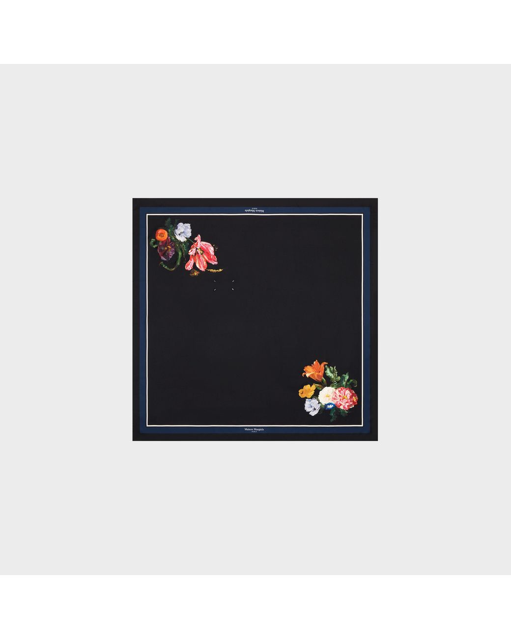 Maison Margiela Blue Silk Scarf