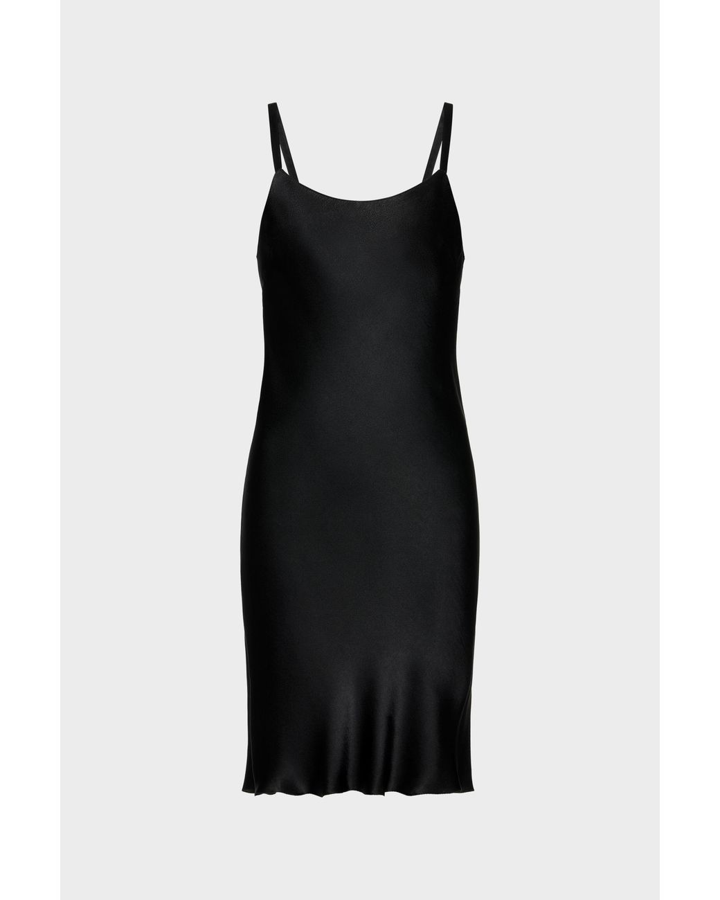 Maison Margiela Black Silk Slip Mini Dress