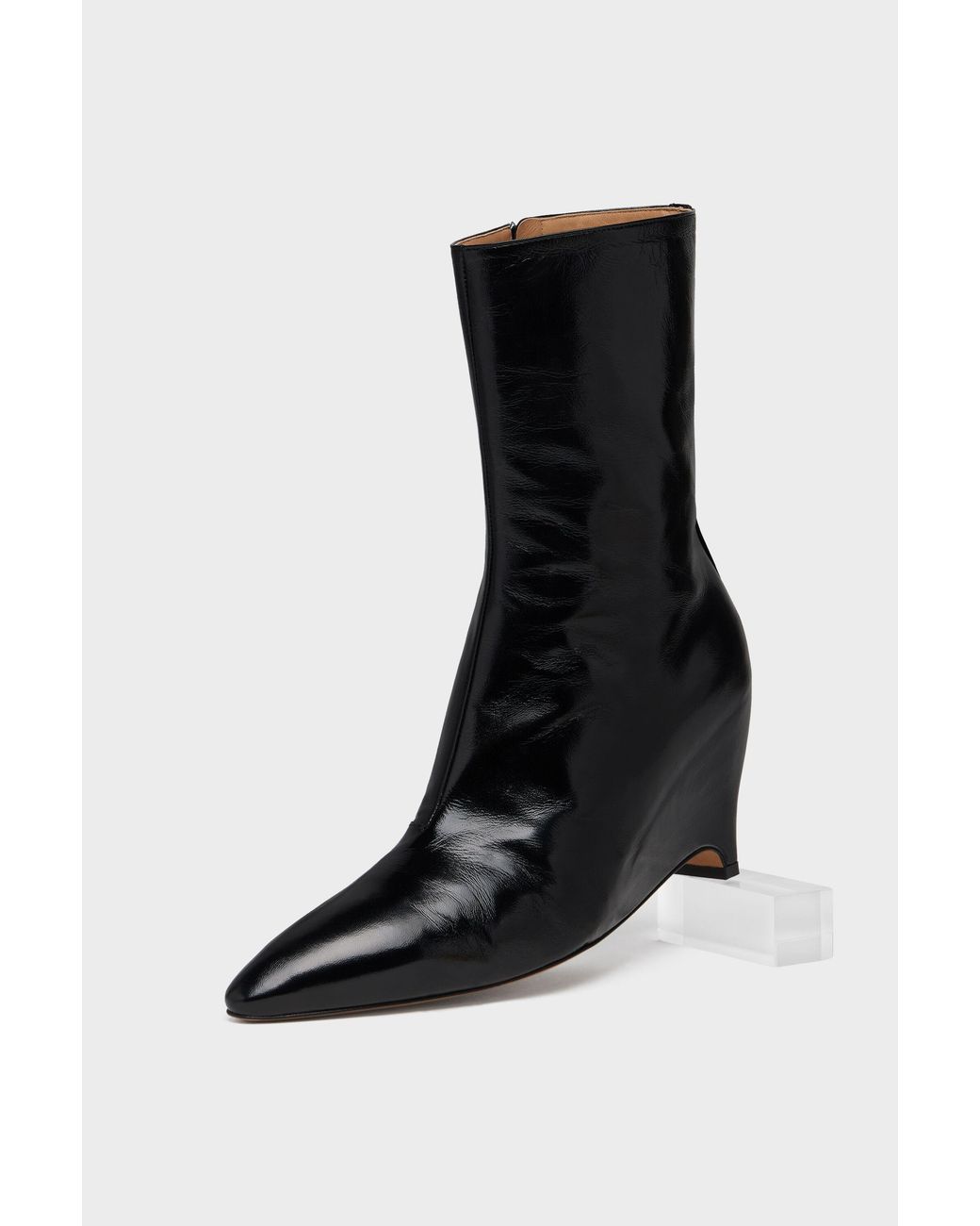 Maison Margiela Black Heel-Less Ankle Boot