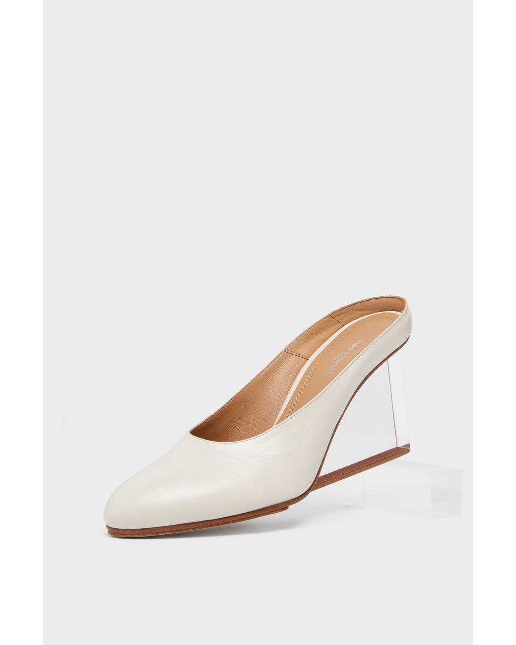 Maison Margiela White Plexi Pump Mule