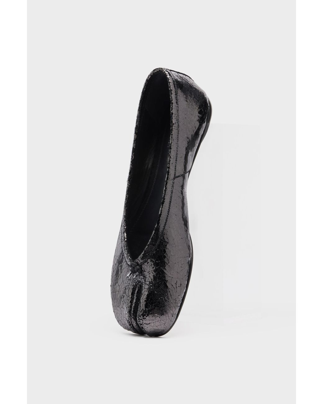Maison Margiela Black Tabi Ballerina Broken Mirror