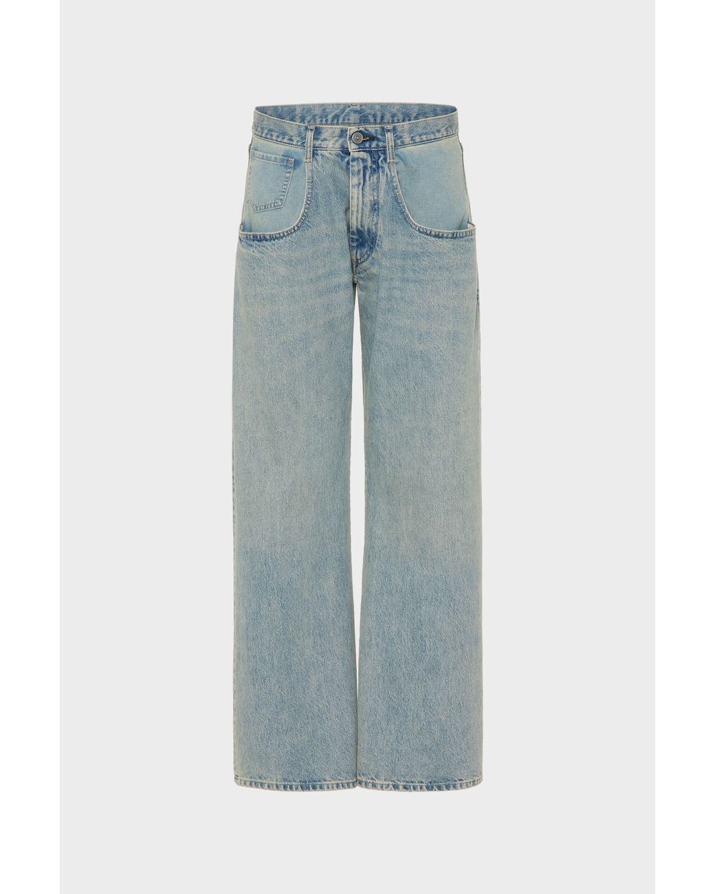 Maison Margiela Blue Straight-Leg Jeans