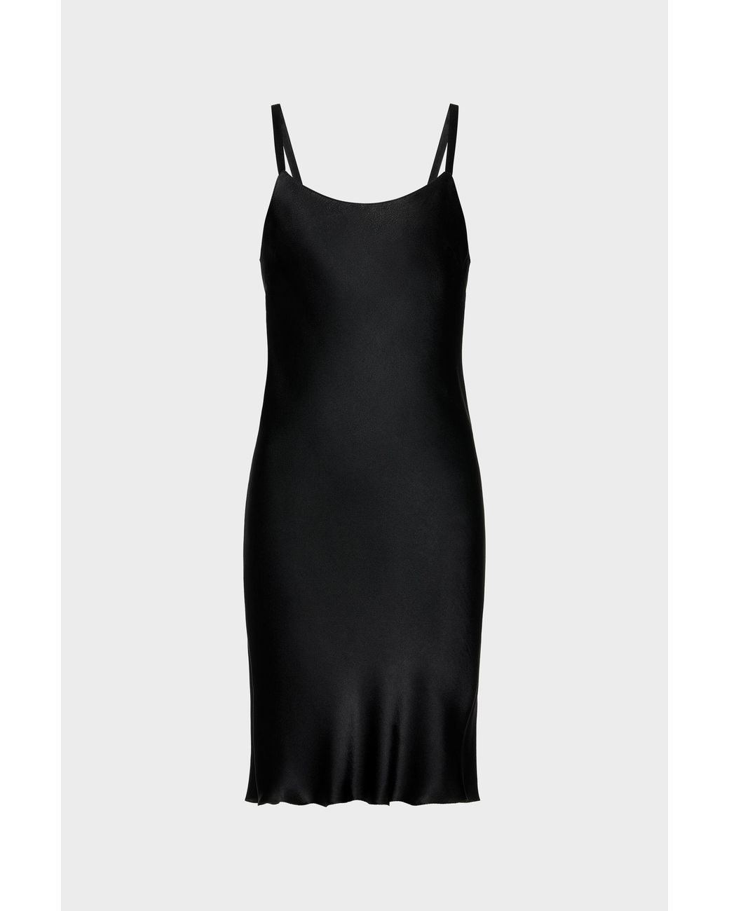 Maison Margiela Black Silk Slip Mini Dress