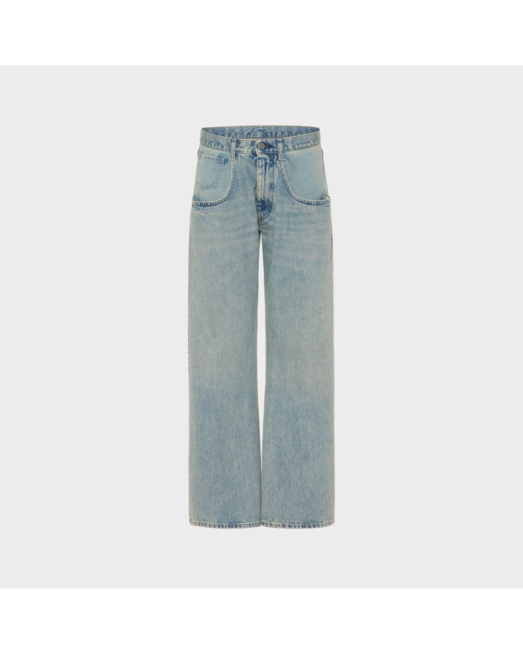 Maison Margiela Blue Straight-Leg Jeans