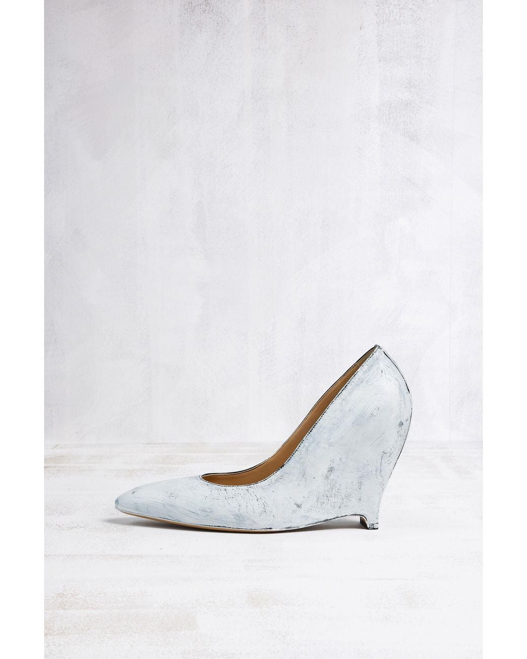 Maison Margiela White Heel-Less Pumps Bianchetto