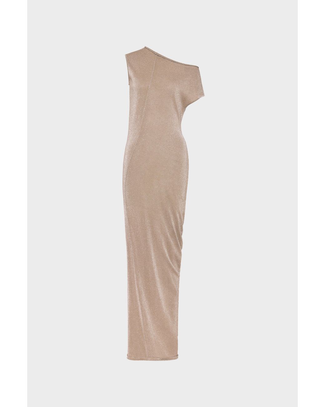 Maison Margiela White Metallic Knit Maxi Dress