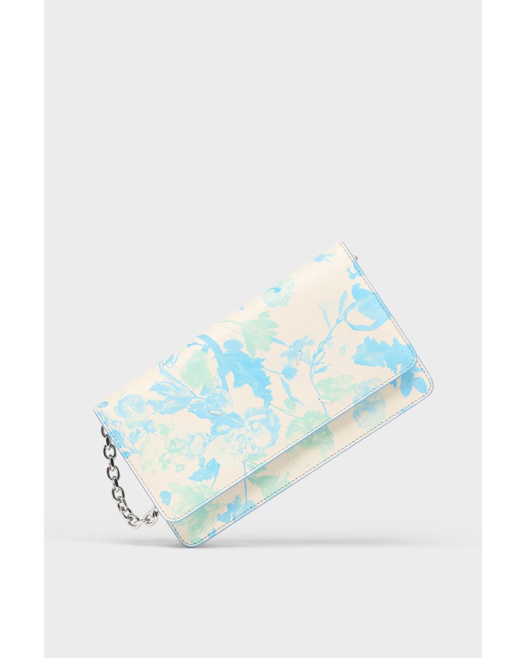 Maison Margiela Blue Leather Chain Wallet