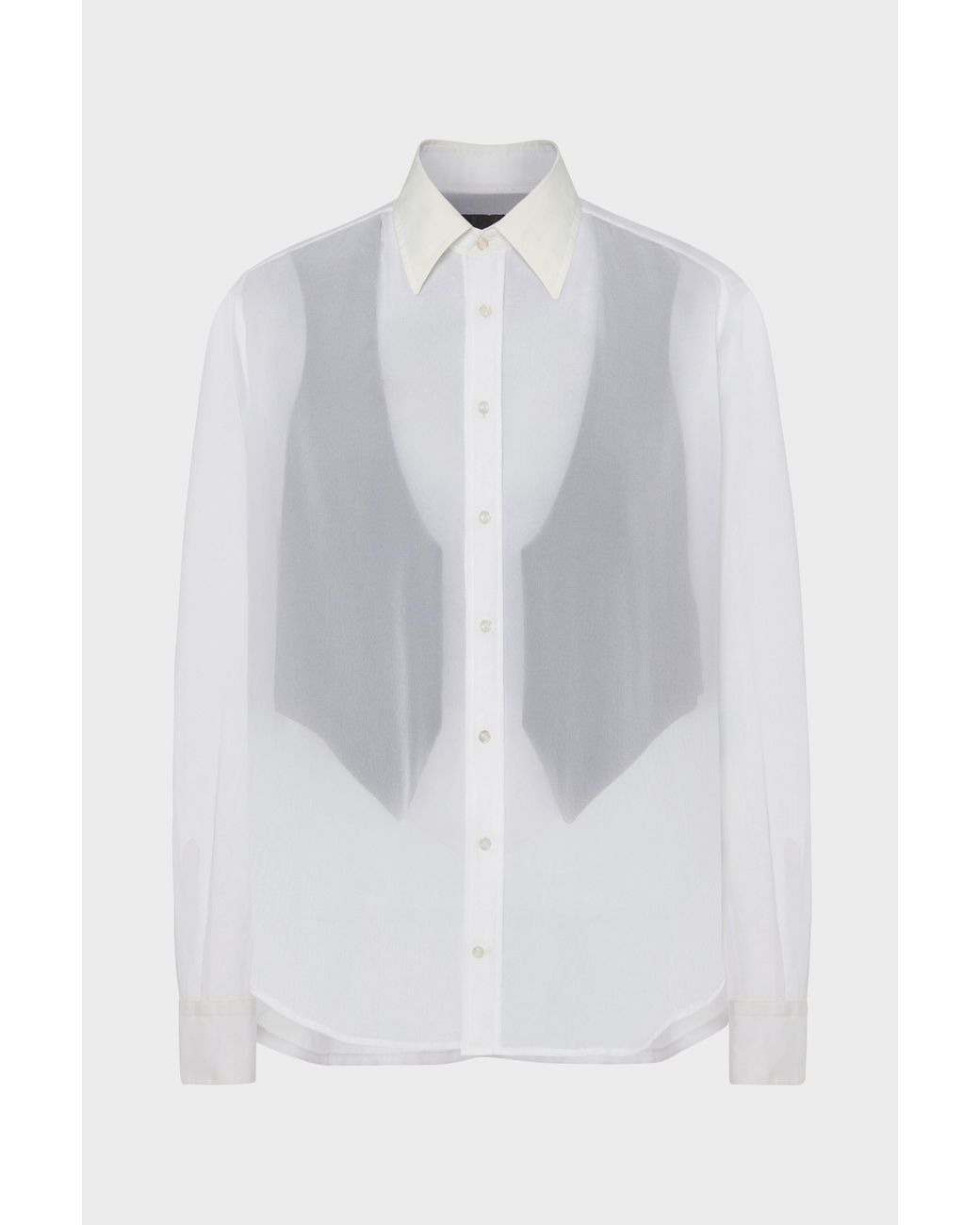 Maison Margiela White Covered Tailored Shirt for men