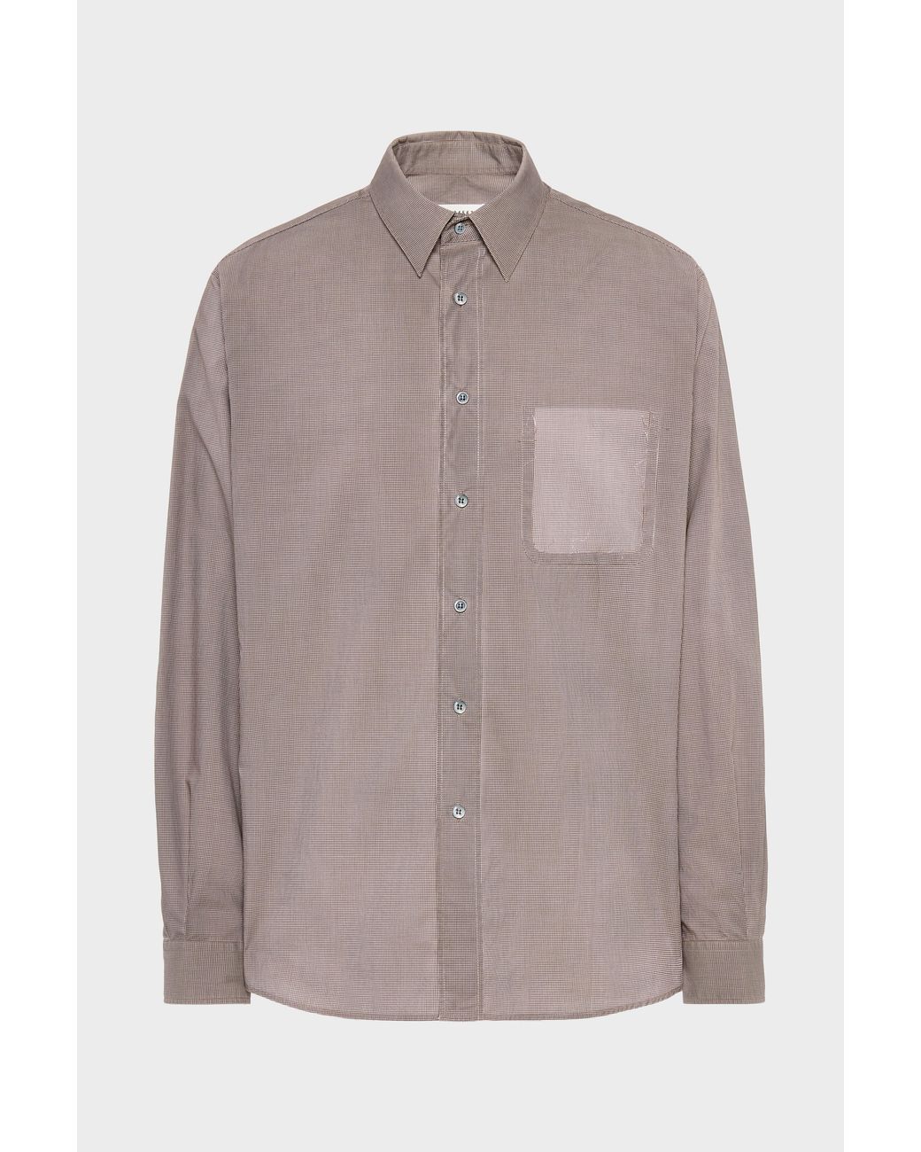 Maison Margiela Brown Long-Sleeve Cotton Shirt for men