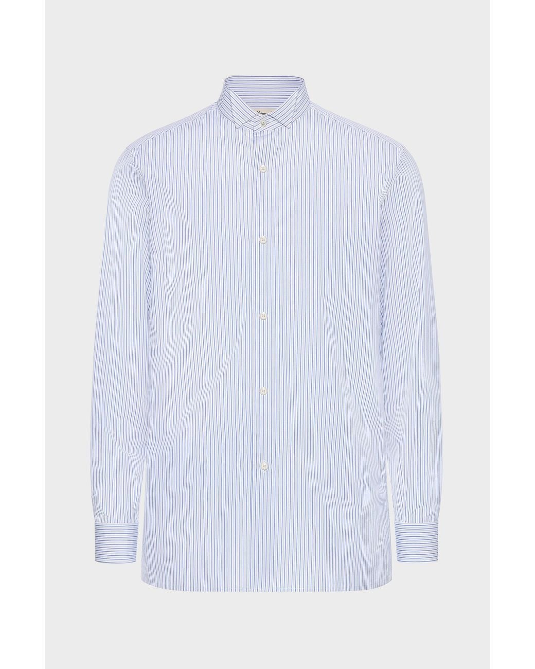Maison Margiela White Striped Cotton Shirt for men