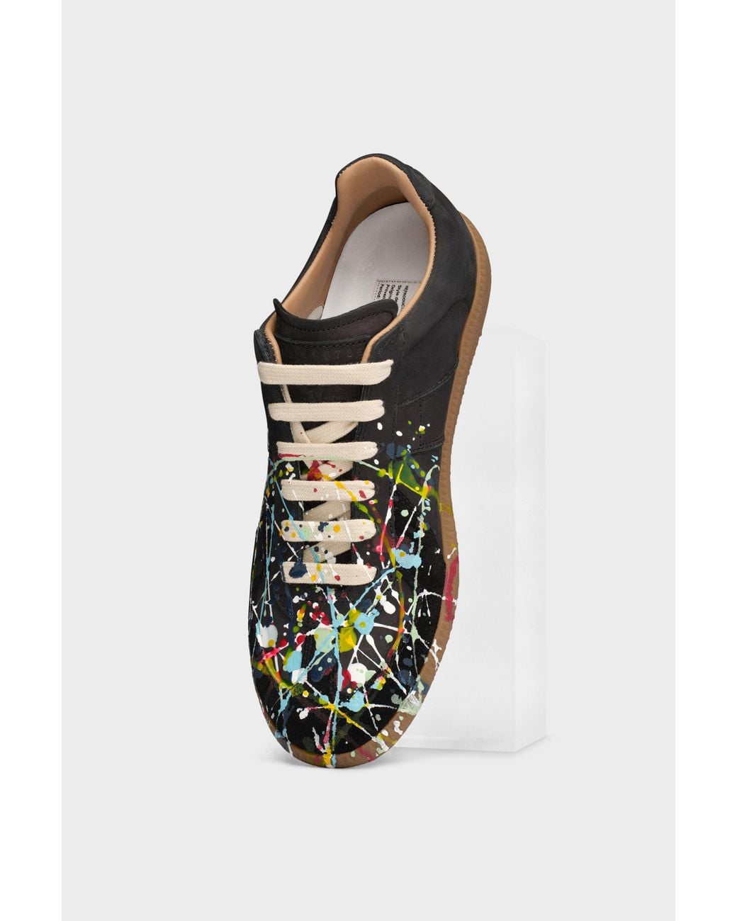 Maison Margiela Black Paint Replica Sneakers
