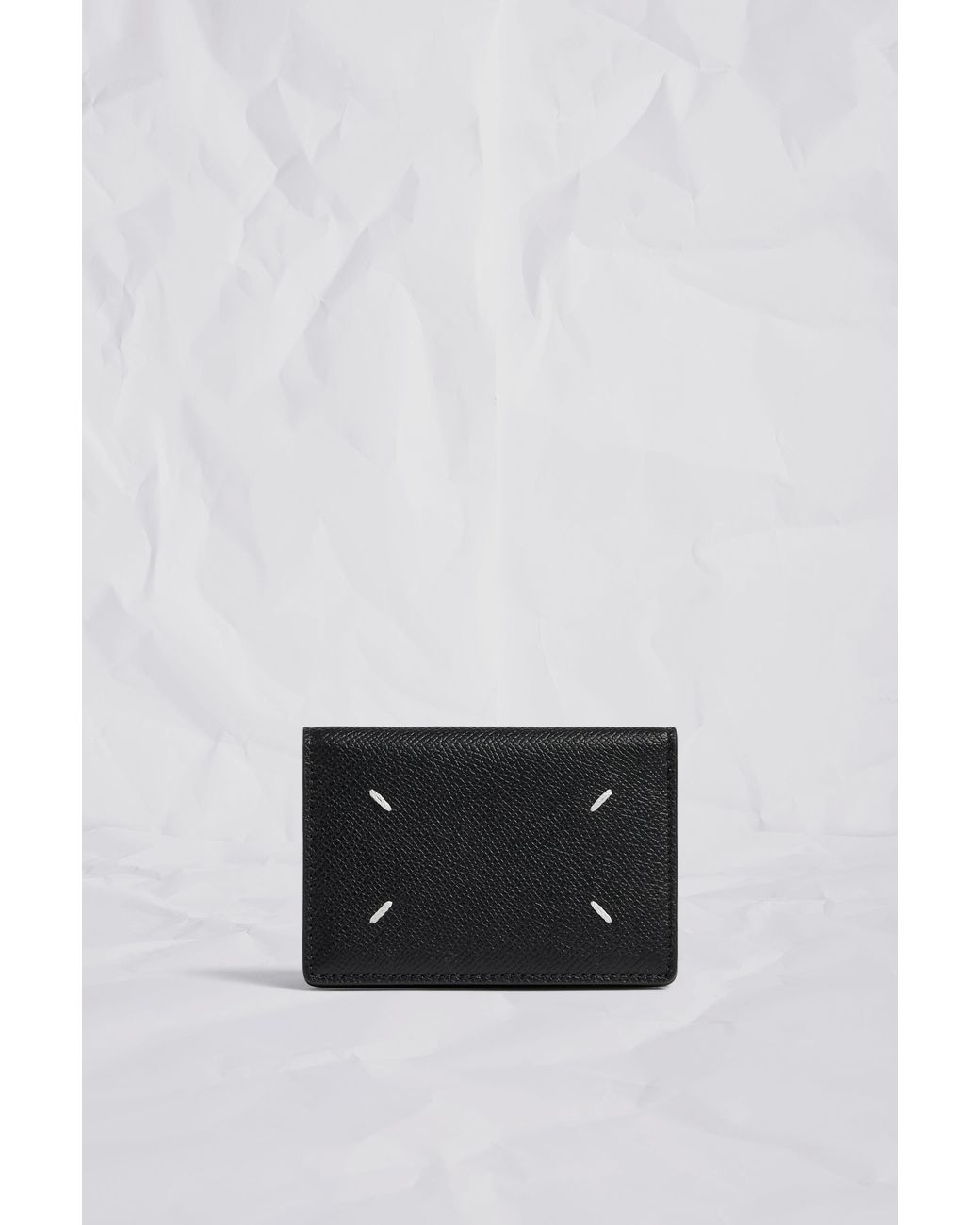 Maison Margiela Black Four Stitches Cardholder