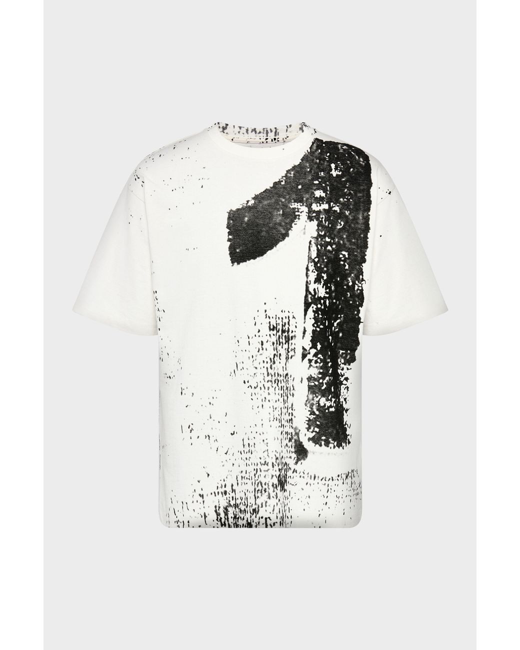 Maison Margiela White 10 Print Cotton T-Shirt for men