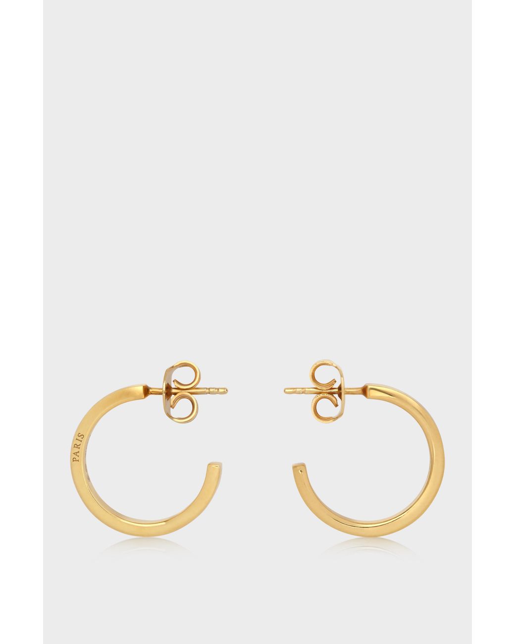 Maison Margiela Metallic Logo Earrings