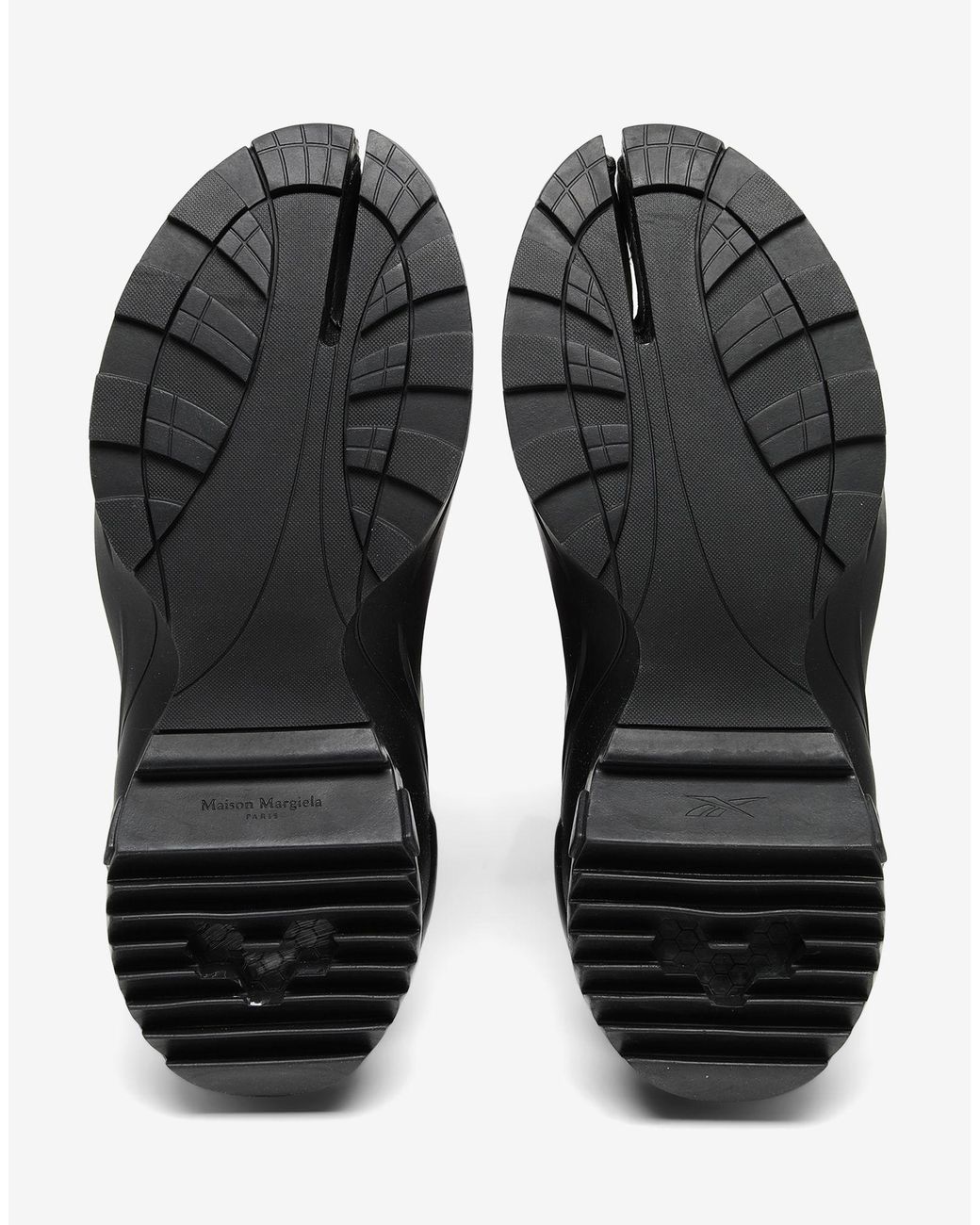 Maison Margiela Leather Mm X Reebok Tabi Instapump Fury Lo In Black For Men Lyst