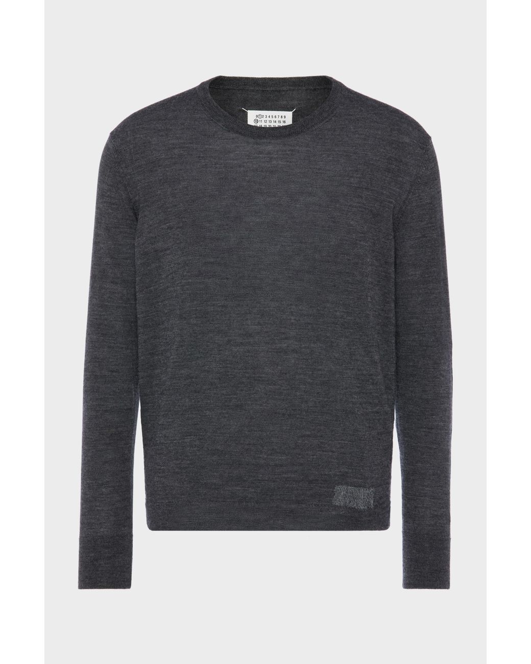 Maison Margiela Blue Wool-Blend Patch Sweater for men