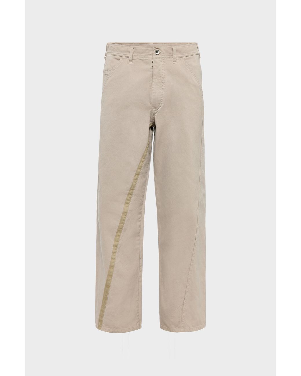 Maison Margiela Natural Cotton Trousers for men