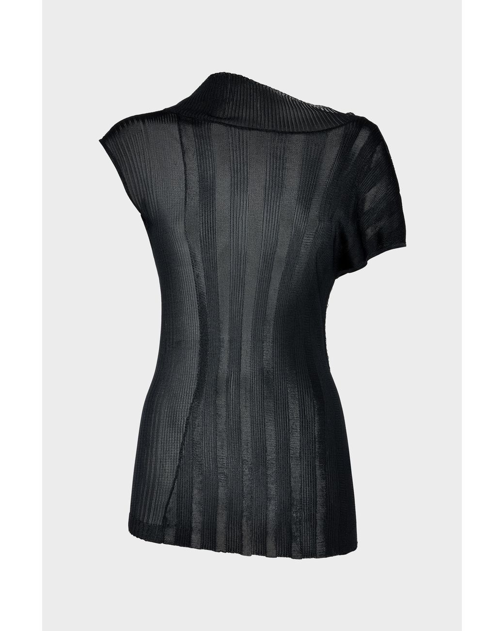 Maison Margiela Black Fitted Knit Top